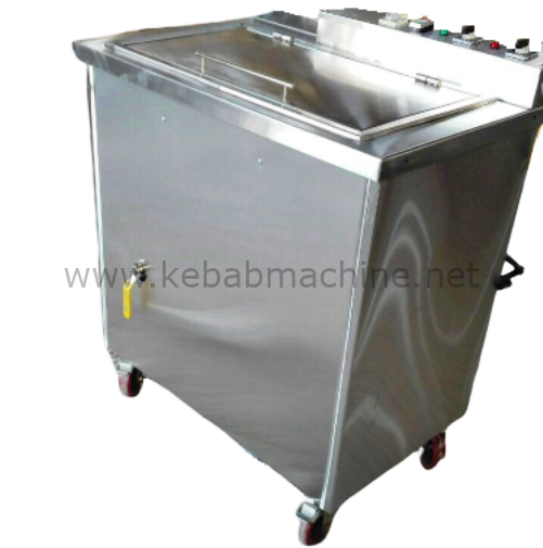 Automatic skewer washing machine