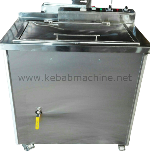 Automatic skewer washing machine